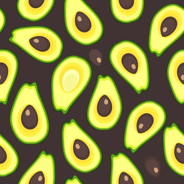 鳄梨无缝模式素材图片