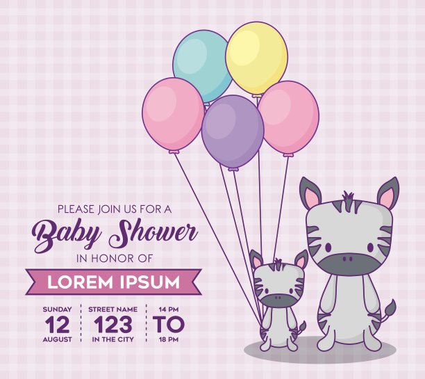 婴儿淋浴设计图片下载