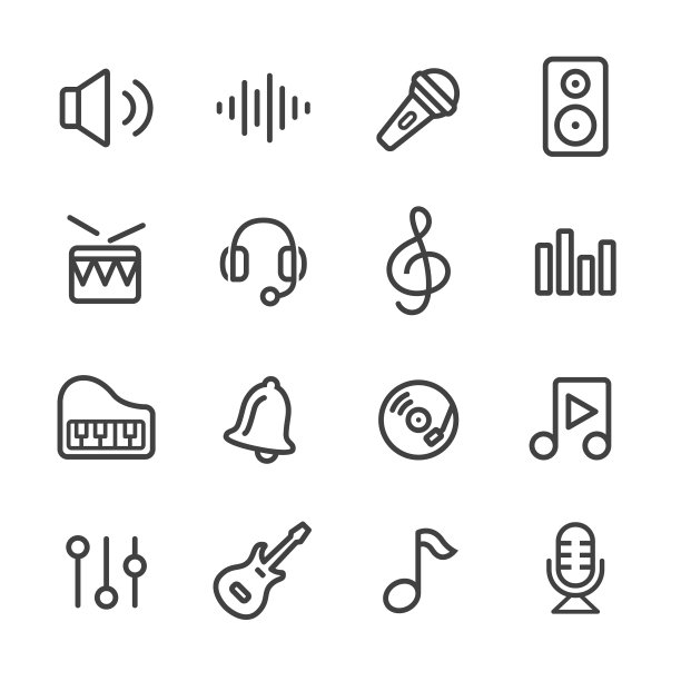 音乐图标-系列图片下载