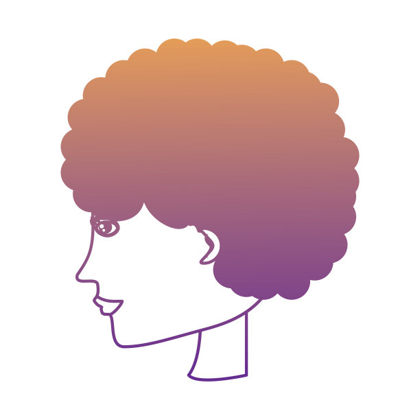 一个女人的侧面设计图片下载