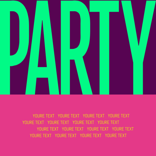 漂亮的抽象或有创意的夜派对传单图片下载