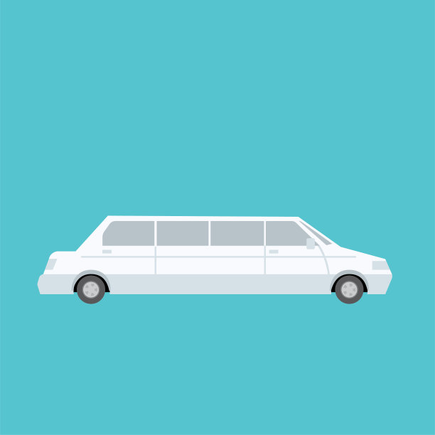 交通图标设置在平面设计风格图片下载