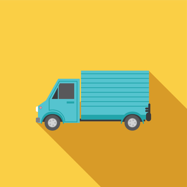 交通图标设置在平面设计风格图片下载