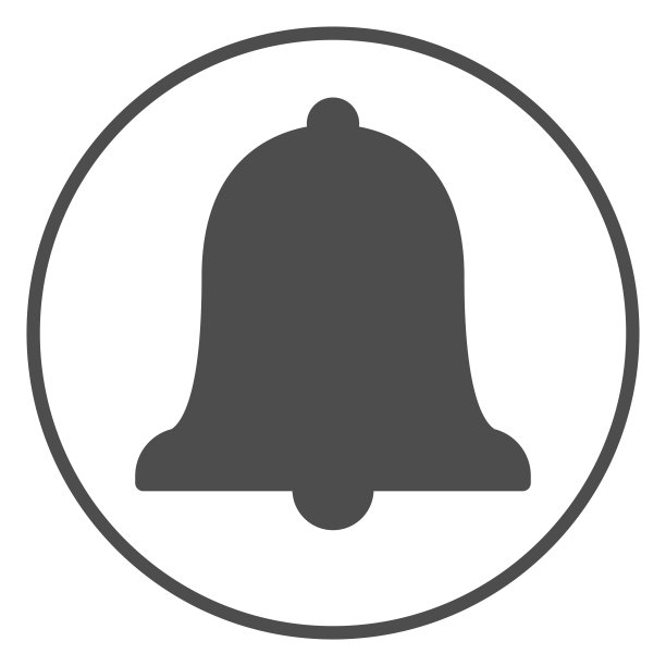 铃铛图标，通知按钮矢量素材图片下载