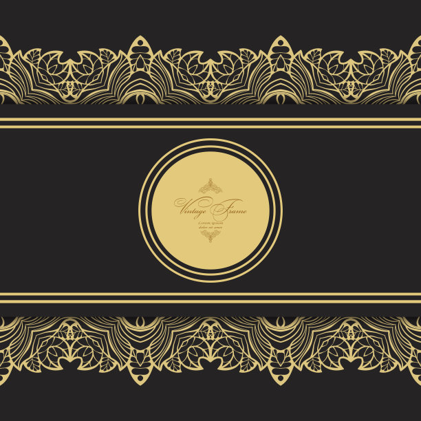 老式豪华贺卡。图片下载