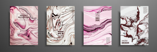 丙烯酸颜料的混合物。液体大理石纹理。流体艺术。适用于设计封面、演示文稿、邀请函、传单、年报、海报、名片、包装设计。现代艺术作品。图片下载