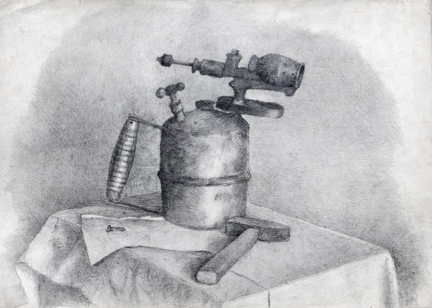 静物画、铅笔画、素描图片下载