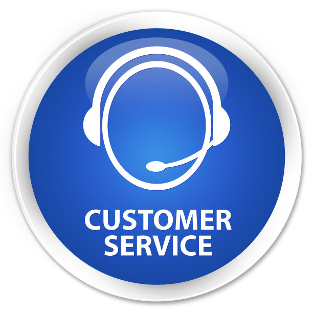 客户服务(客户关怀图标)优质蓝色圆形按钮图片下载