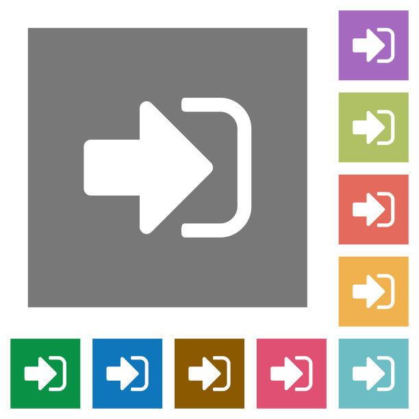 在方形的平面图标上签名图片下载