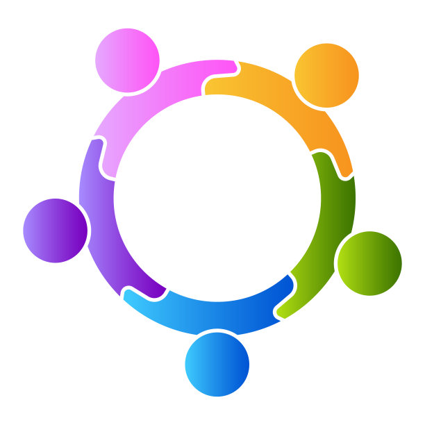 团队合作的人。社区图标矢量插图图片下载