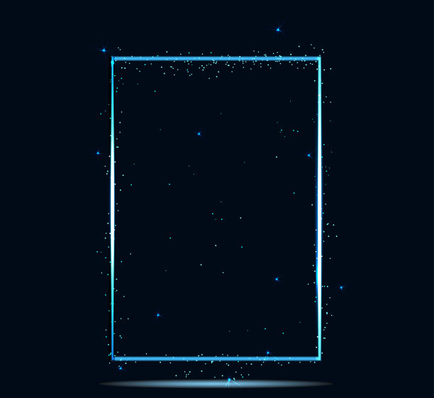 发光魔方框图片下载