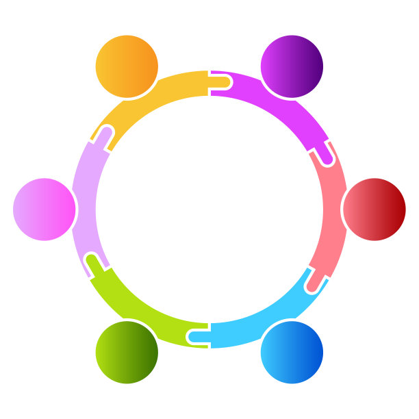 团队合作的人。社区图标矢量插图图片下载