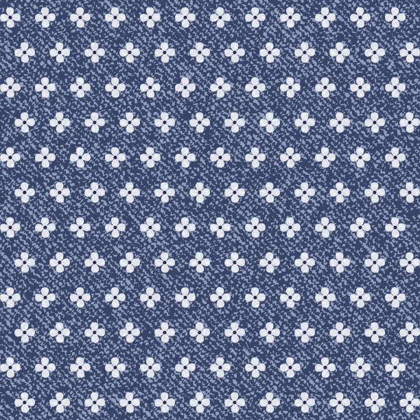 雏菊牛仔布无缝矢量图案图片下载
