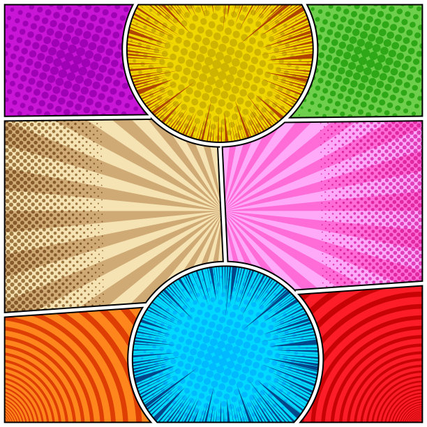 漫画书色彩概念图片下载