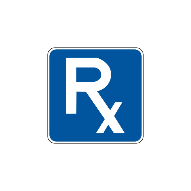 美国交通路标。药房的一般服务标志。矢量图图片下载