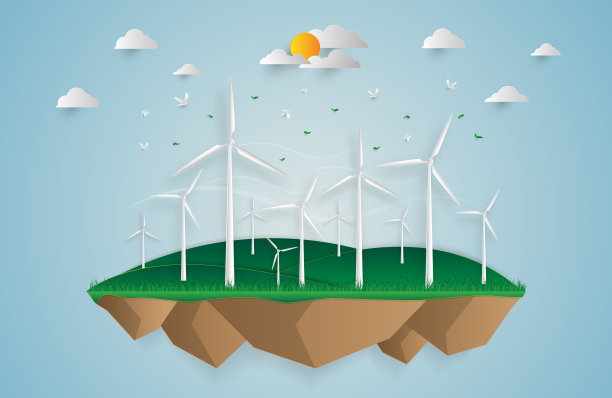 环境概念艺术作品。纸张艺术和数字工艺风格。矢量插图。可以用于您的横幅，商业，教育，网站或任何广告。图片下载