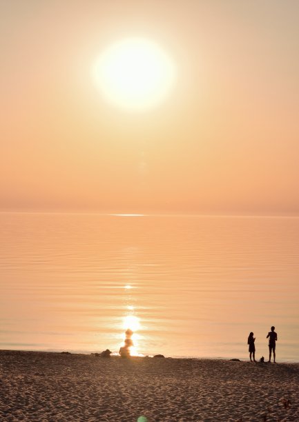 海滩上的日落图片下载