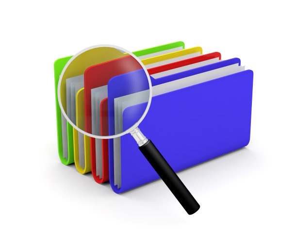 放大镜文件夹文件搜索图片下载