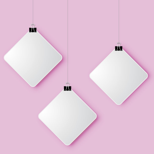 3d方形标志现代纸艺术设计，信息，剪纸风格，抽象背景矢量和插图图片下载