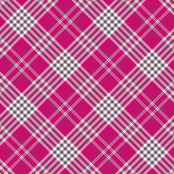 无缝格子花格图案在紫红色，白色和紫色图片下载