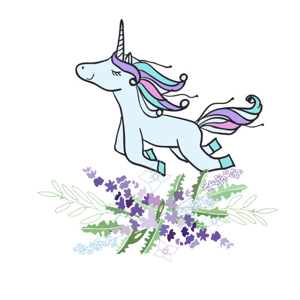 复古风格插图与花卉和动物图片下载