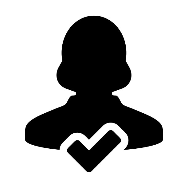 女性图标矢量女性用户头像头像与扁色象形象形符号图片下载