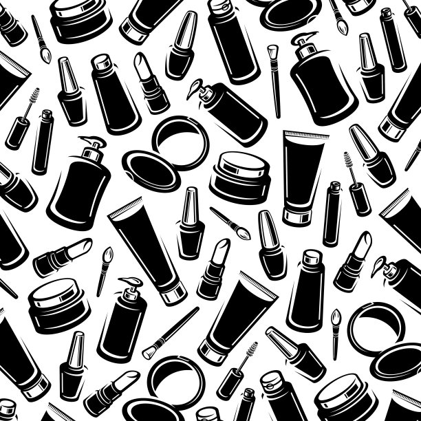 背景的化妆品。向量图片下载