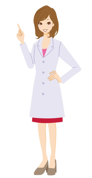 穿白色外套的女人。图片下载