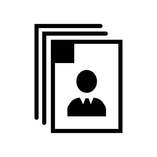 身份上的个人图像图标矢量图标。简单元素说明。个人形象符号设计中的身份认同。可用于网络和手机。图片下载