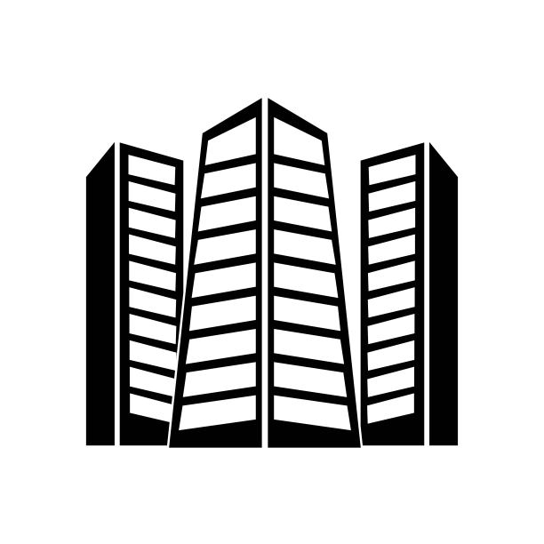 城市建筑塔图标矢量图标。简单元素说明。城市建筑塔楼符号设计。可用于网络和手机。图片下载