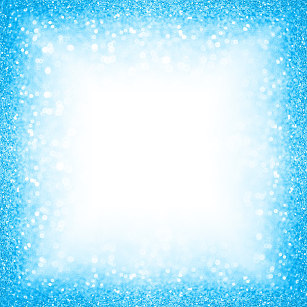蓝色的夏天游泳池派对边界框架闪闪发光的背景图片下载