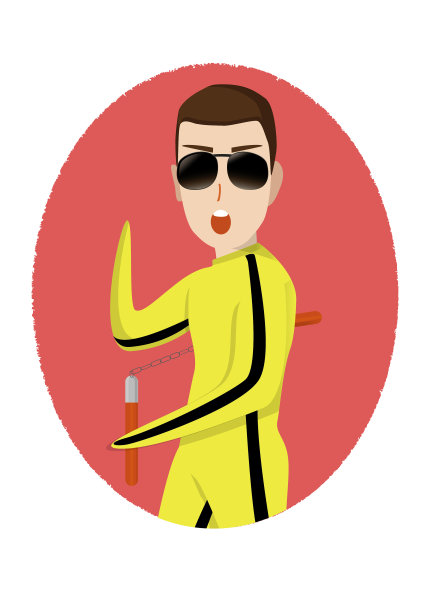 运动中的卡通人物图片下载