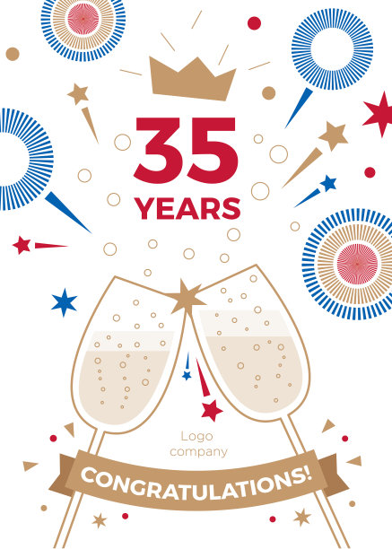 恭喜你们结婚周年。周年纪念贺卡。图片下载