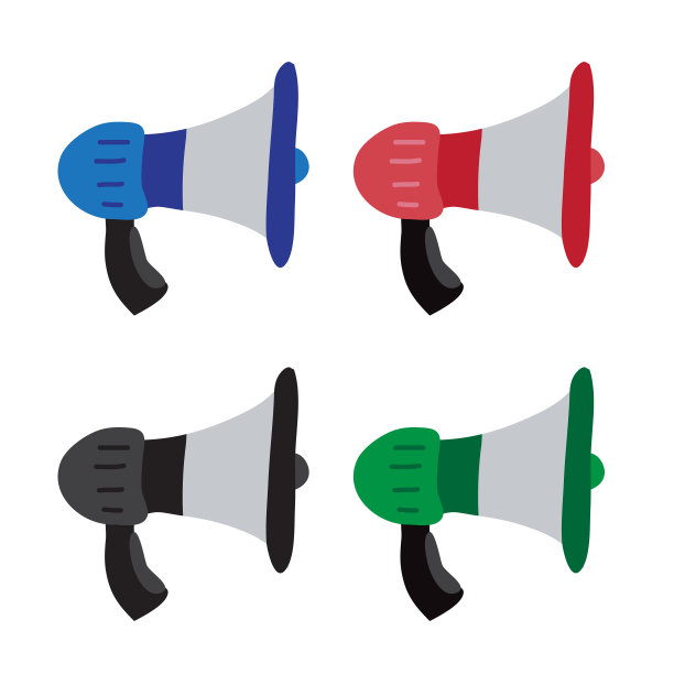 扩音器矢量采集设计图片下载