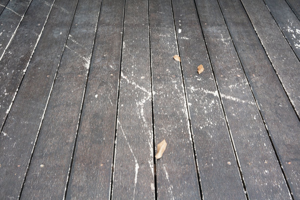 阳台棕色的木地板背景。透视图。图片下载