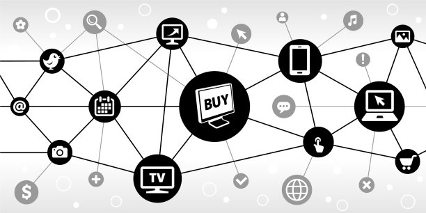 以计算机网络通信技术三角节点模式为背景图片下载