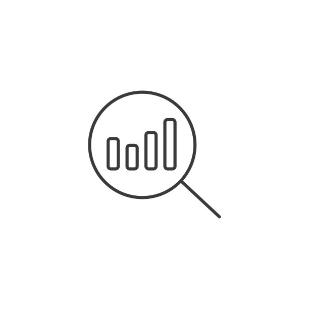 白色背景上的线条研究图标图片下载