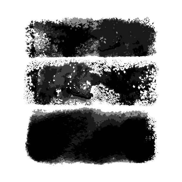 矢量水彩宽中间笔刷集图片下载