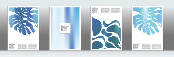 蓝色异国情调的封套。图片下载