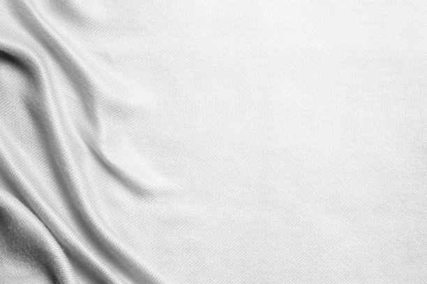 奢华的白色织物质地，皱巴巴的丝绸或缎子背景。图片下载