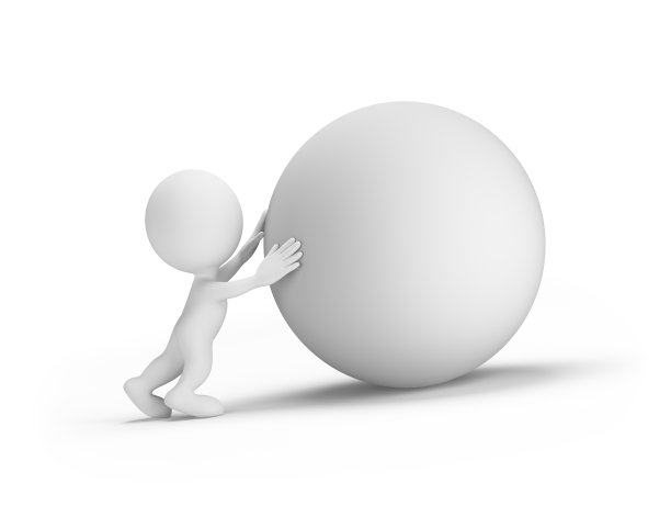 3d人推球体图片下载