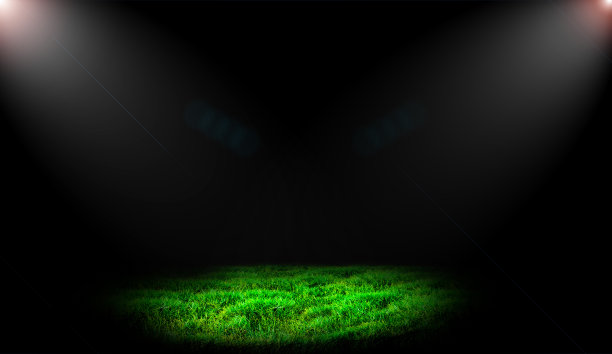 足球场和明亮的灯光图片下载