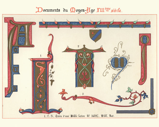 十三世纪中世纪装饰艺术的例子图片下载