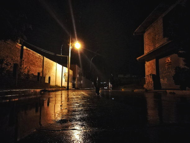 独自在夜晚图片下载