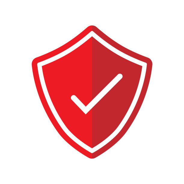 标记与盾牌矢量图标插图图片下载