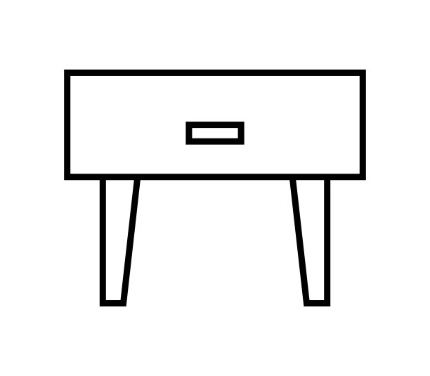 床头柜上的图标图片下载