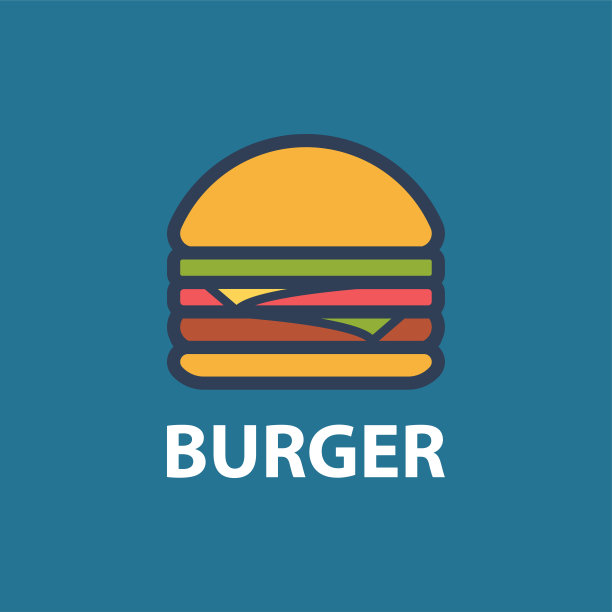 汉堡线艺术插画图片下载