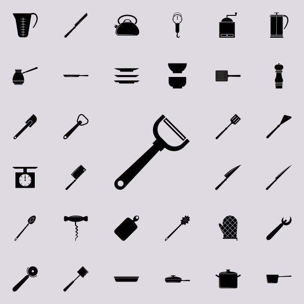 蔬菜清洗图标。厨房工具图标的详细设置。优质的平面设计标志。收藏图标之一的网站，网页设计，移动应用程序图片下载