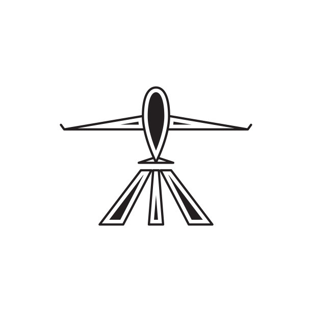 航空线路标志模板图片下载