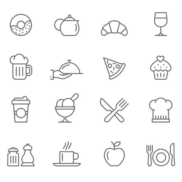 一套餐厅图标图片下载